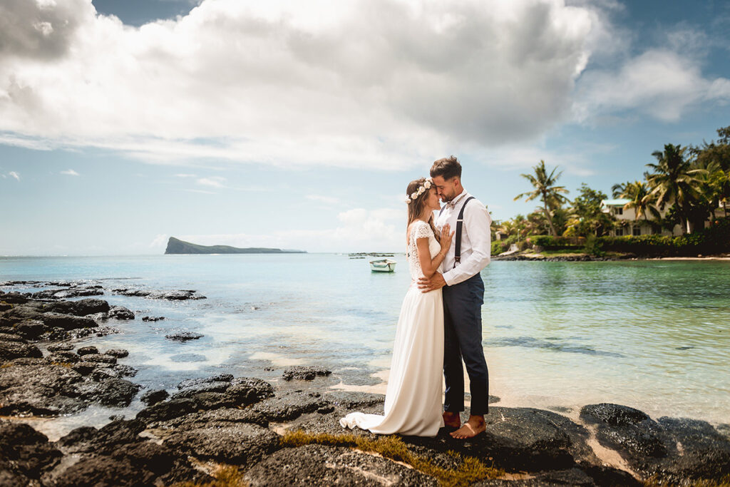 Photo d'un couple de mariés